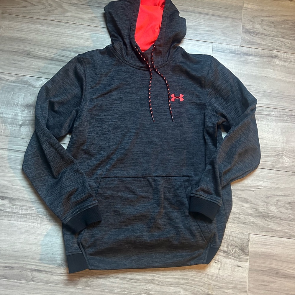 Under Armour Women’s ColdGear Hoodie – Charcoal & Hot Pink – Size Medium